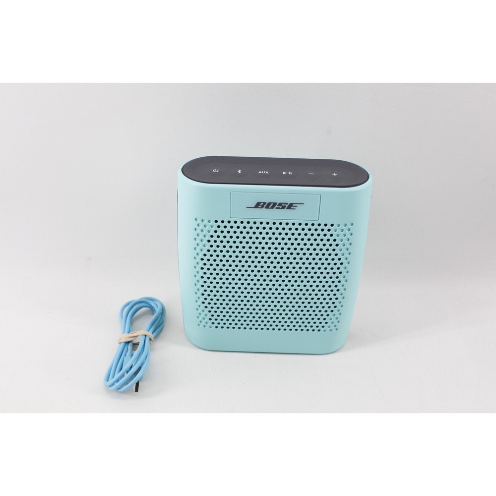 Bose SoundLink Teal Bluetooth Speaker TESTED!  W/ USB‎ Cable Model 415859